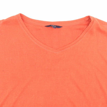 Womens UK Size 14 NEXT Orange Basic T-Shirt