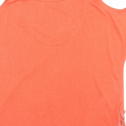 Womens UK Size 14 NEXT Orange Basic T-Shirt