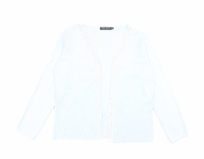 Womens UK Size M Debbie Morgan Blue Cardigan Jumper