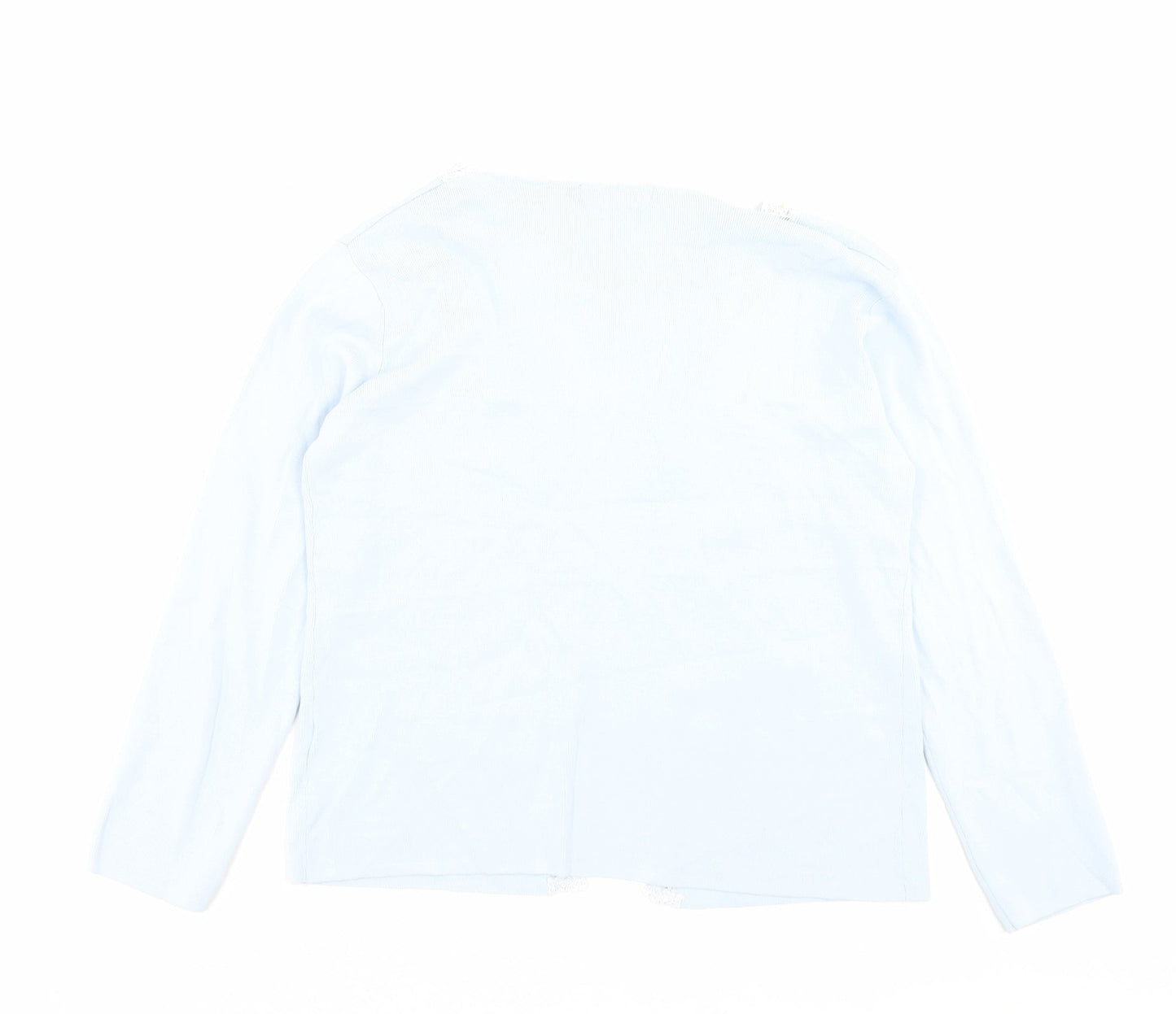 Womens UK Size M Debbie Morgan Blue Cardigan Jumper