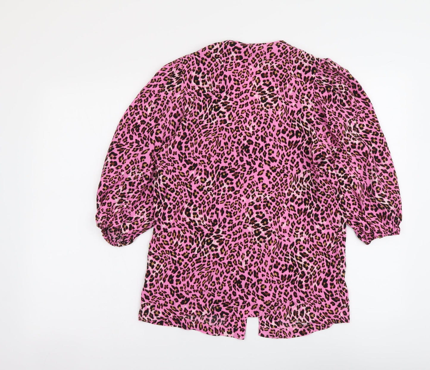 Womens UK Size 6 Marks and Spencer Pink Basic Button-Up