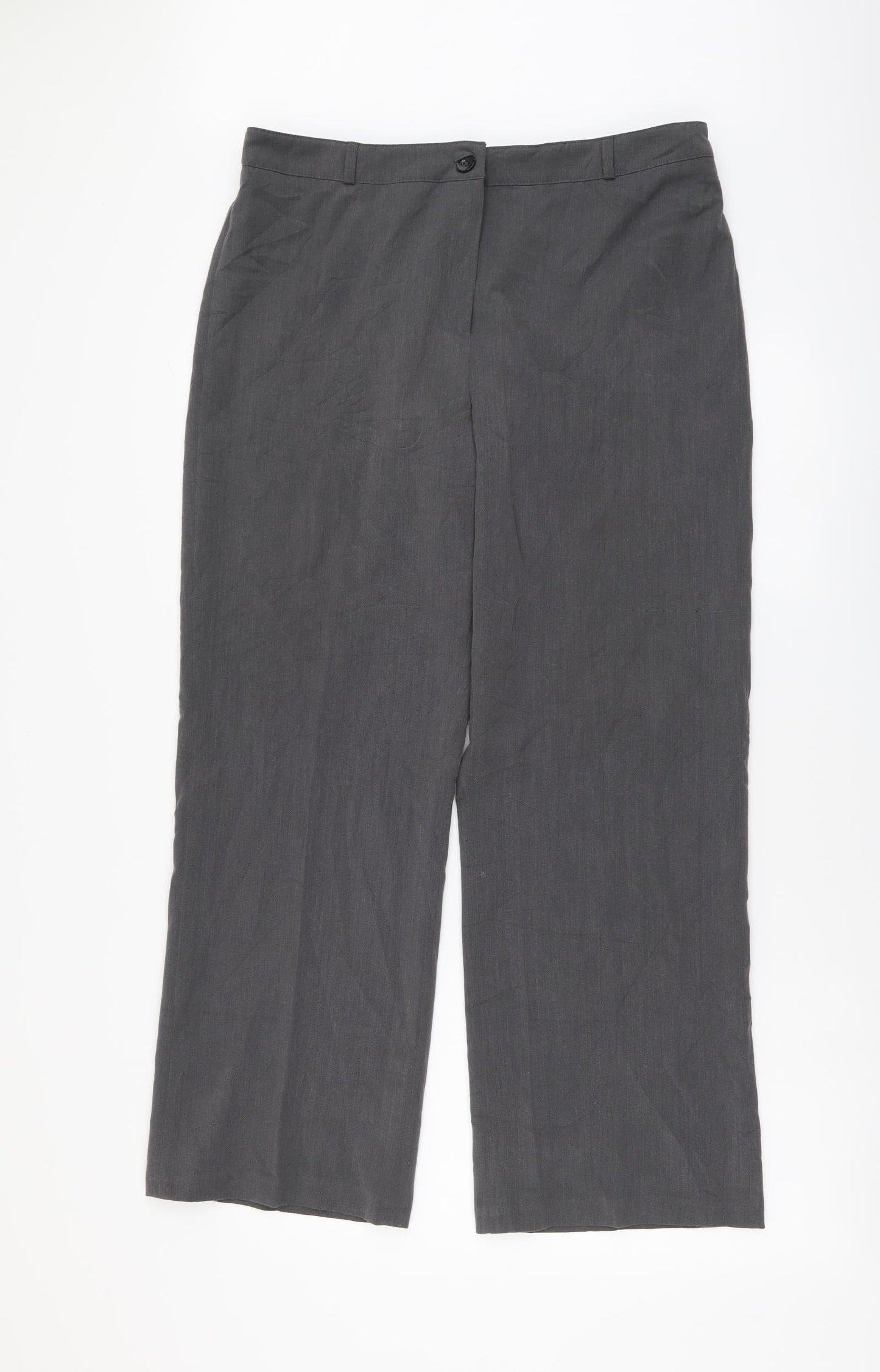 Womens UK Size 14 Maine Regular Fit  Grey Trousers