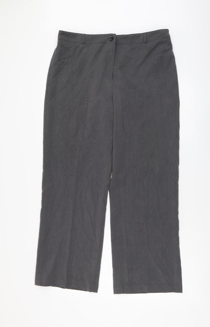 Womens UK Size 14 Maine Regular Fit  Grey Trousers
