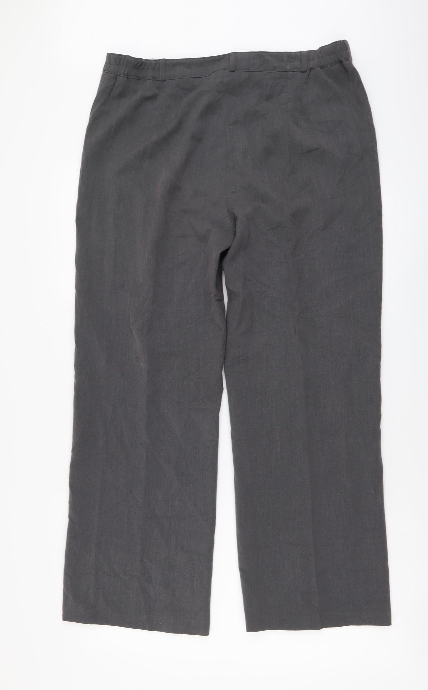 Womens UK Size 14 Maine Regular Fit  Grey Trousers
