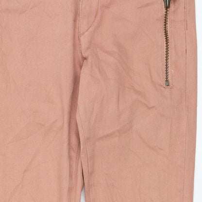 Part Two Womens Pink Cotton Capri Jeans Size 8 L25 in Regular Button
