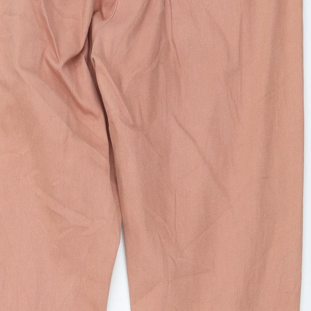 Part Two Womens Pink Cotton Capri Jeans Size 8 L25 in Regular Button