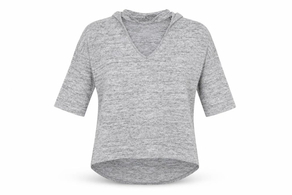 Womens UK Size S New Look Grey Basic T-Shirt