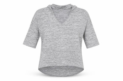 Womens UK Size S New Look Grey Basic T-Shirt