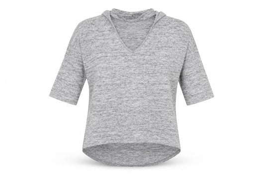 Womens UK Size S New Look Grey Basic T-Shirt