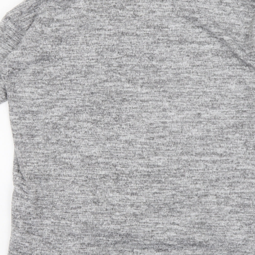 Womens UK Size S New Look Grey Basic T-Shirt