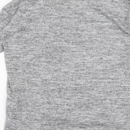 Womens UK Size S New Look Grey Basic T-Shirt