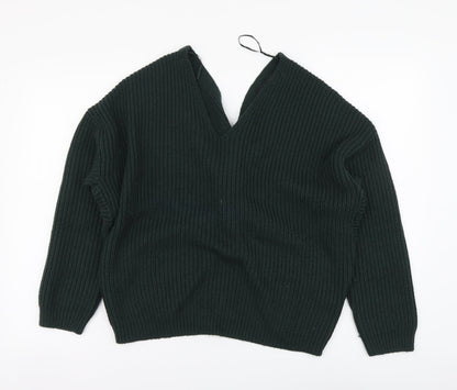 Womens UK Size M New Look Green Pullover Jumper