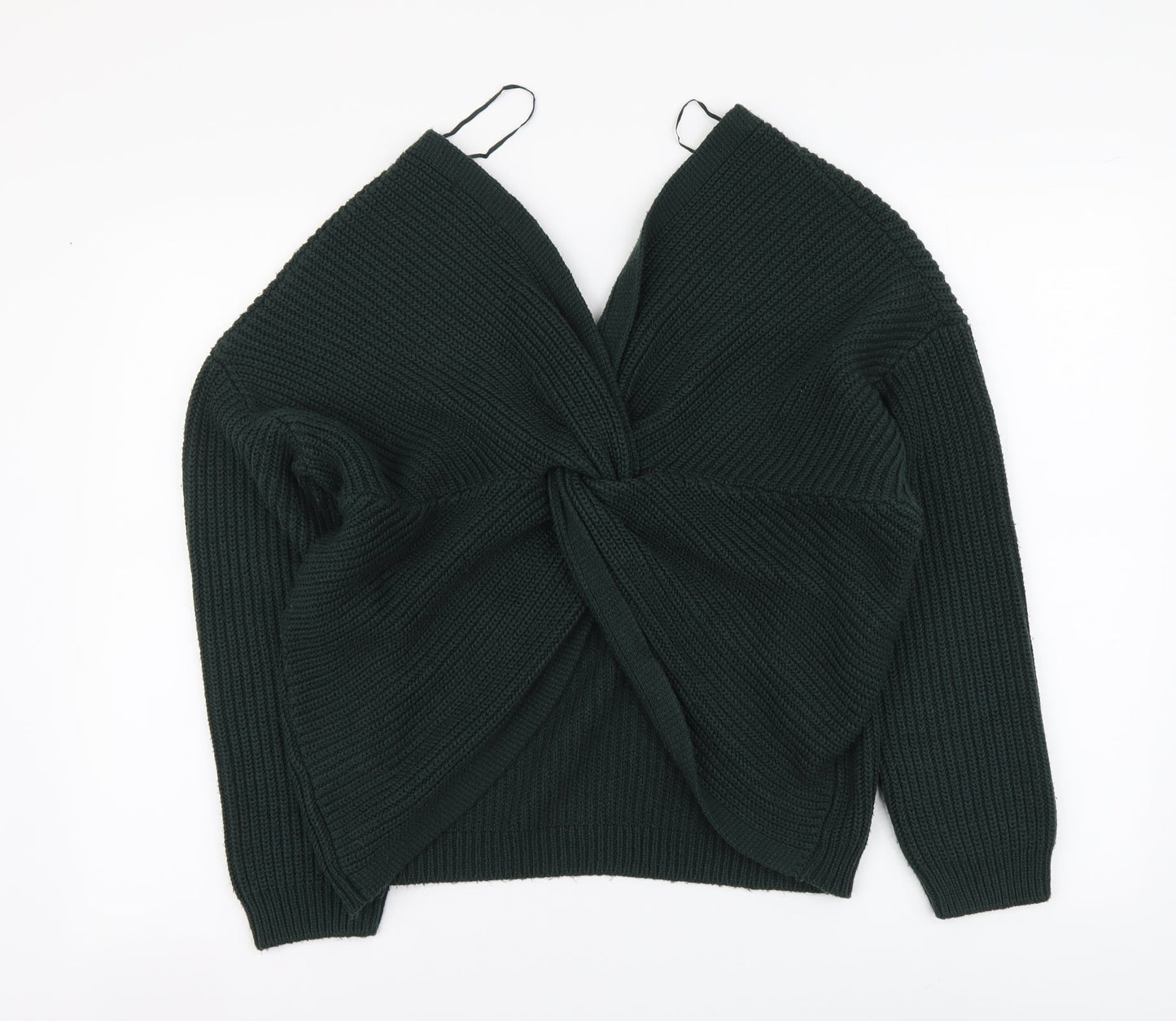 Womens UK Size M New Look Green Pullover Jumper