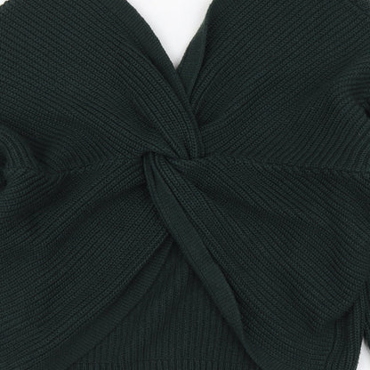 Womens UK Size M New Look Green Pullover Jumper