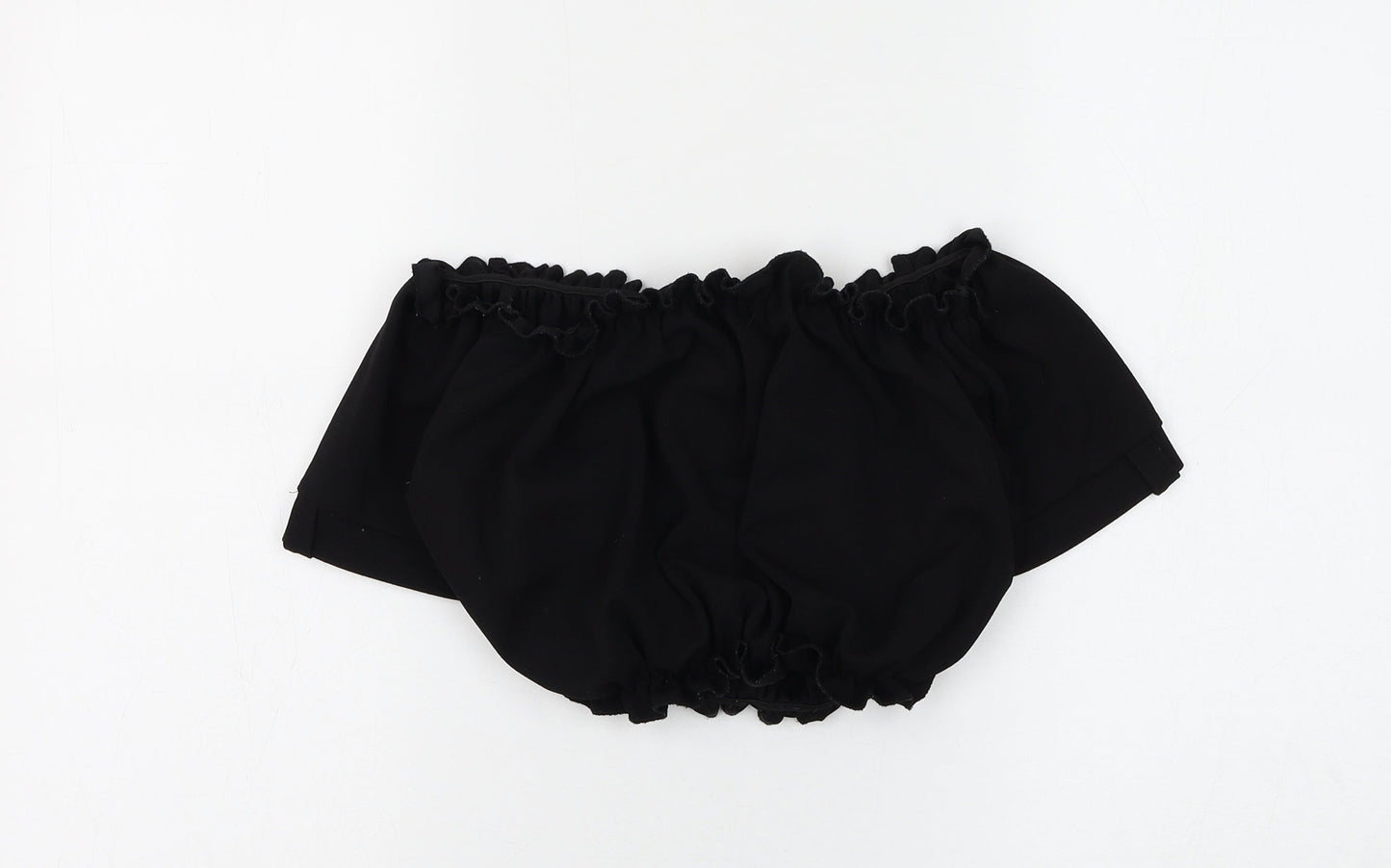 Womens UK Size 12 Cameo Rose Black Cropped Blouse