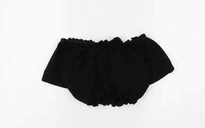 Womens UK Size 12 Cameo Rose Black Cropped Blouse