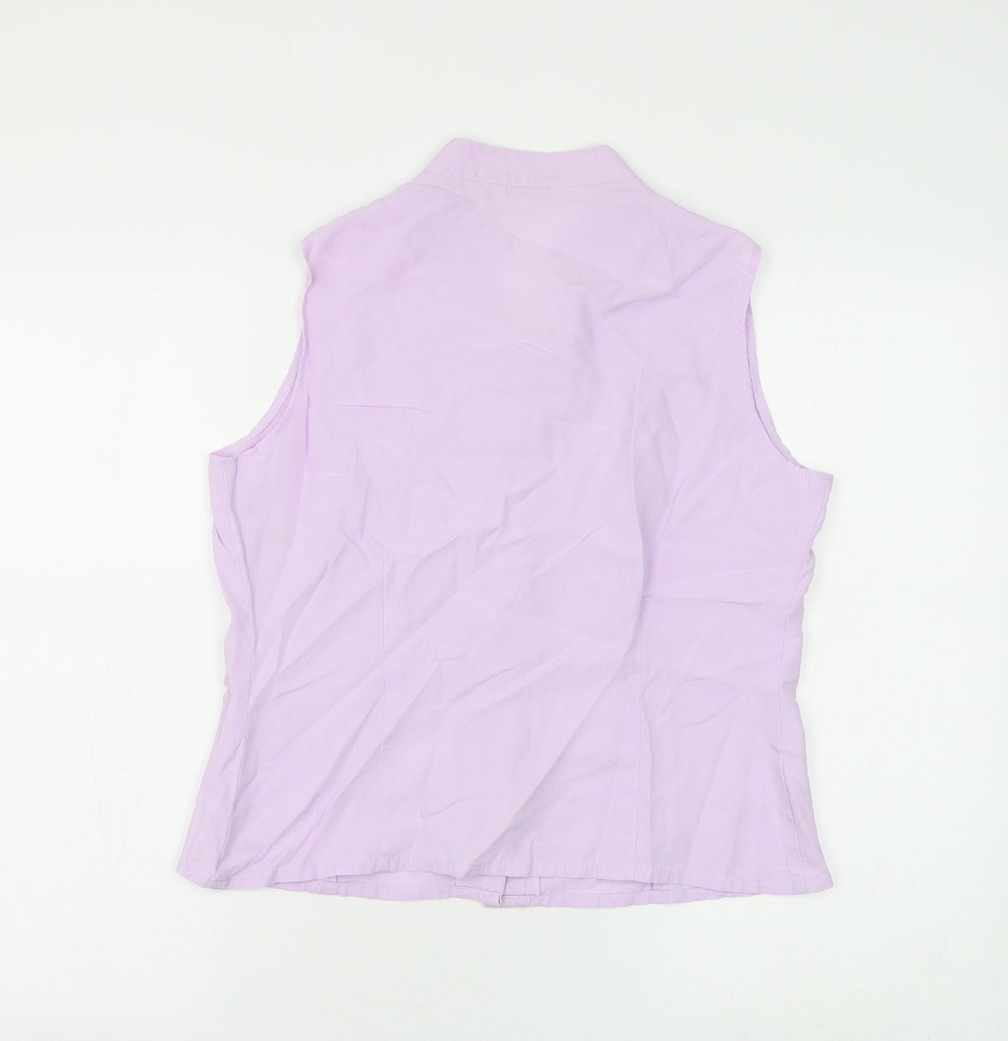 Womens UK Size 14 Marks and Spencer Purple Basic Blouse