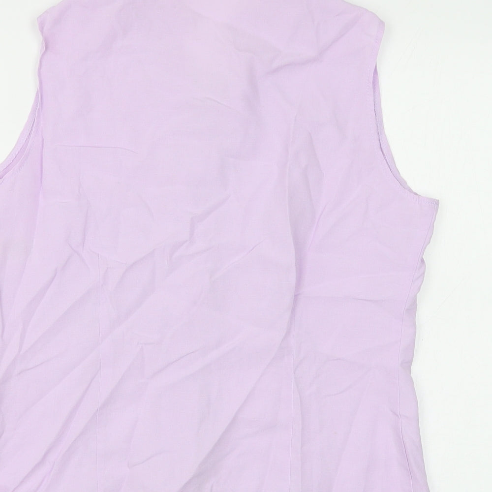 Womens UK Size 14 Marks and Spencer Purple Basic Blouse