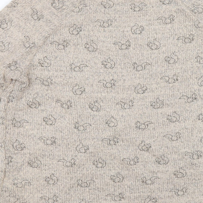 Womens UK Size 14 New Look Brown Henley Jumper