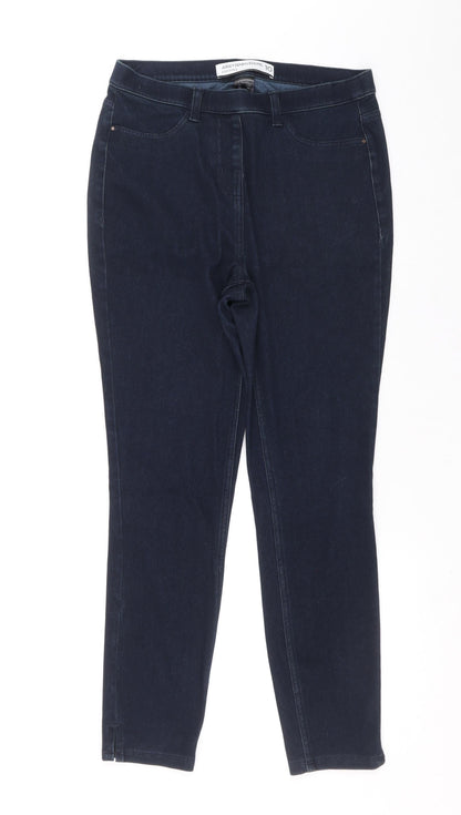 NEXT Womens Blue Coir Skinny Jeans Size 10 L25 in Slim Tie