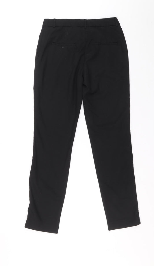 Womens UK Size 36 H&M Regular Fit Carrot Black Trousers