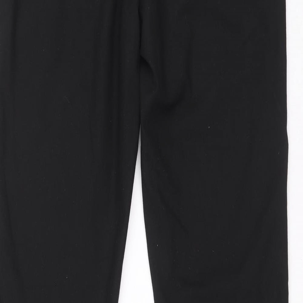Womens UK Size 36 H&M Regular Fit Carrot Black Trousers