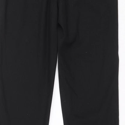 Womens UK Size 36 H&M Regular Fit Carrot Black Trousers