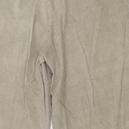 Preworn Mens Beige Cotton Trousers L31 in Regular Drawstring