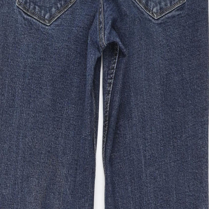 Mens UK Size  Preworn Regular Fit Straight Blue Jeans