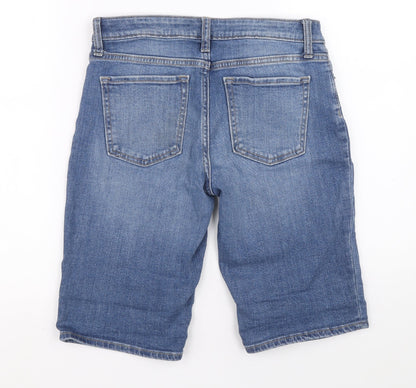 Gap Womens Black Cotton Chino Shorts Size 4 L12 in Relaxed Button