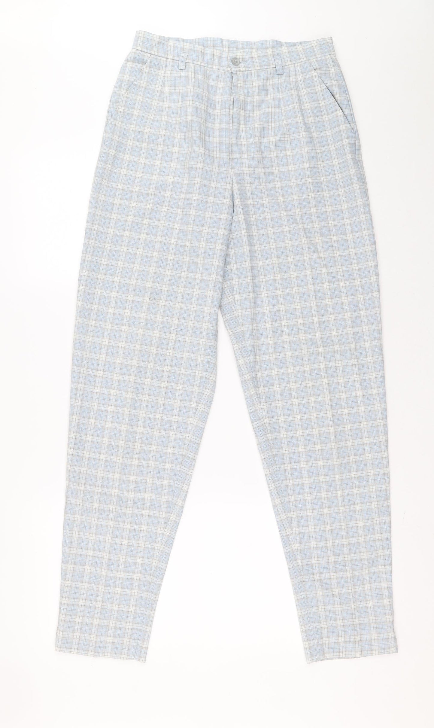 Womens UK Size 12 Preworn Extra-Slim Fit  Blue Trousers