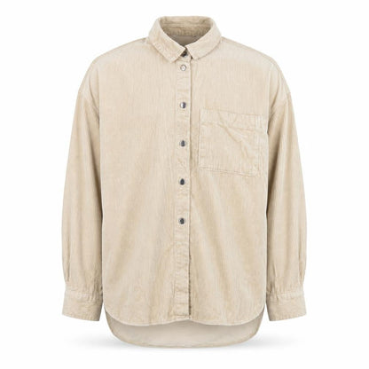 Mens UK Size 14 George Beige  Button-Up Long Sleeve Casual Shirt