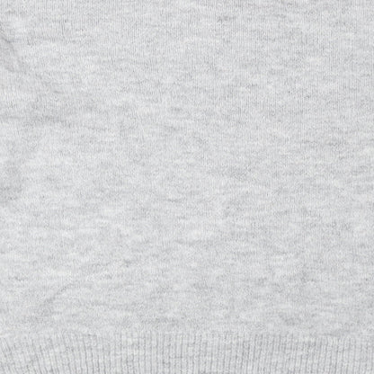 George Womens Grey Round Neck Acrylic Pullover Jumper Size L