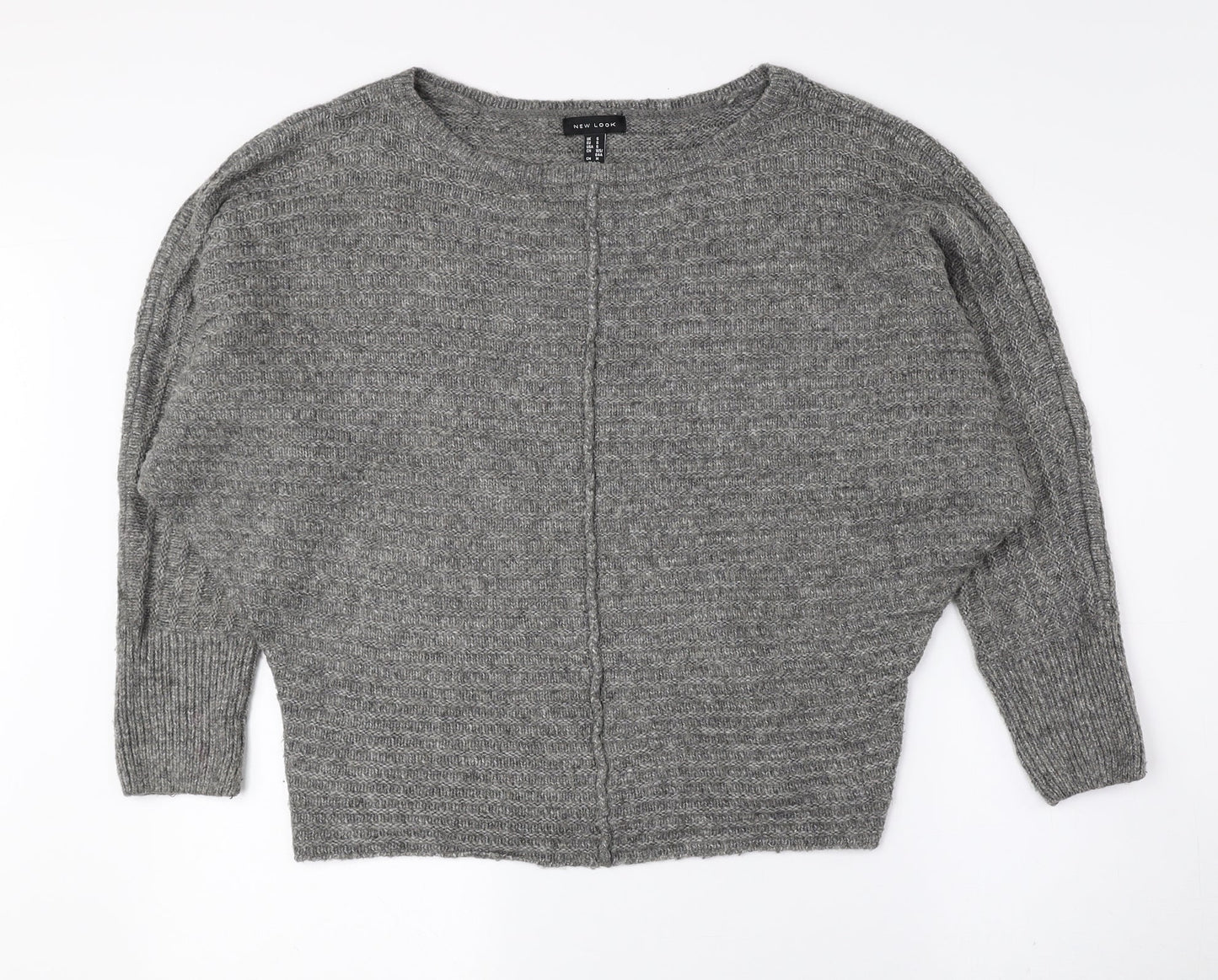 Womens UK Size S New Look Grey Pullover Jumper