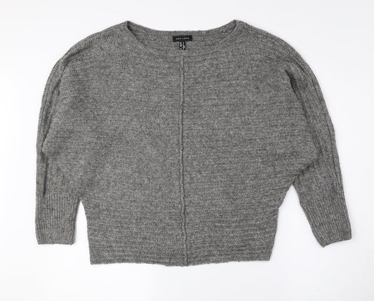 Womens UK Size S New Look Grey Pullover Jumper