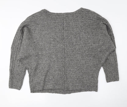 Womens UK Size S New Look Grey Pullover Jumper