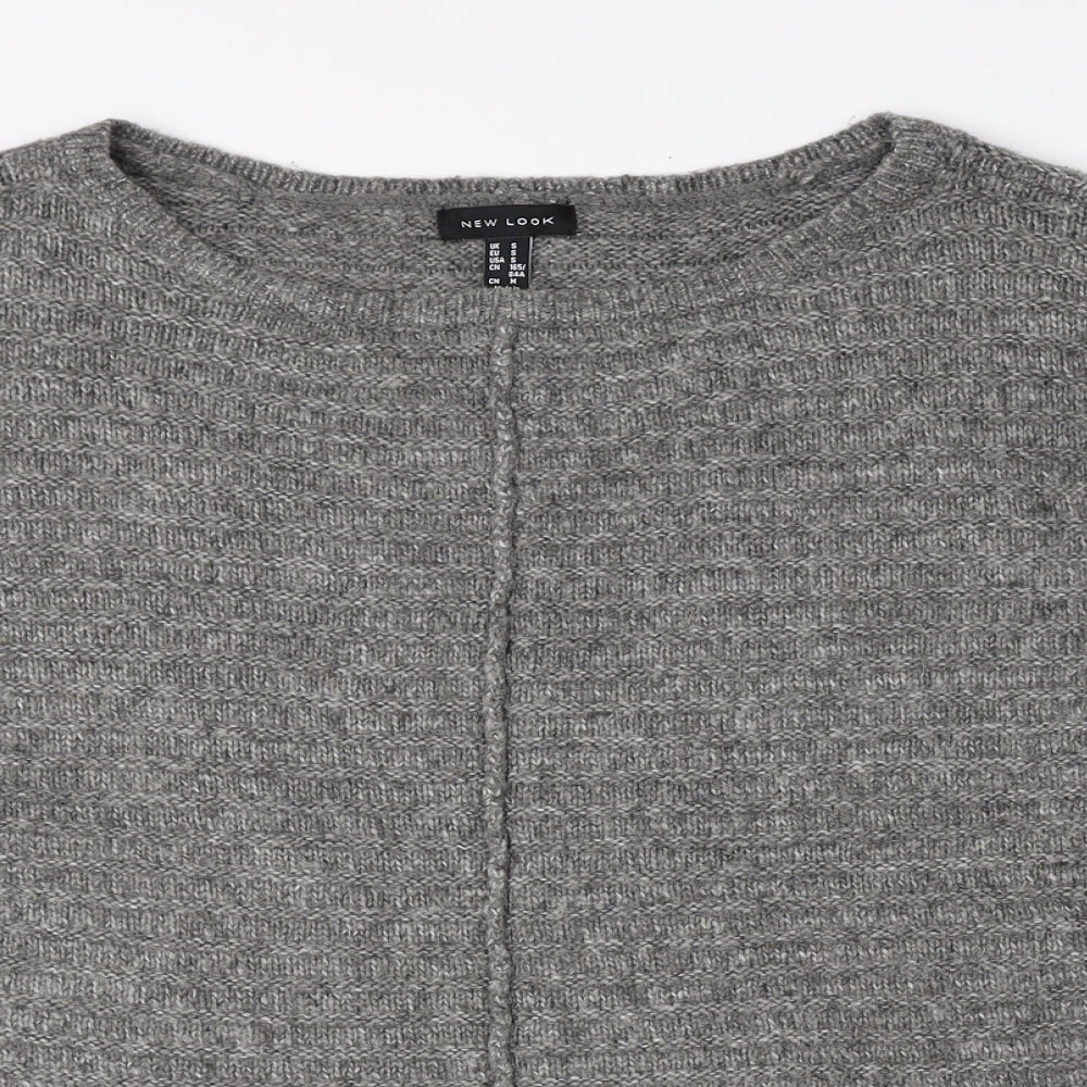 Womens UK Size S New Look Grey Pullover Jumper