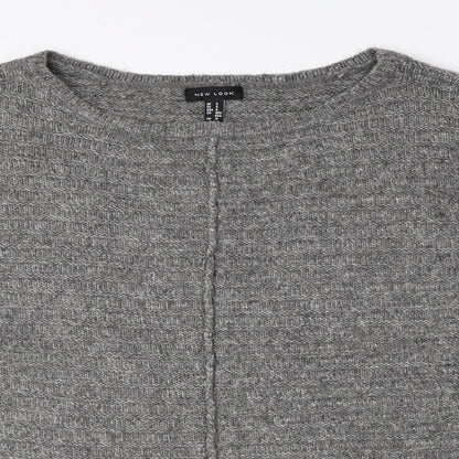 Womens UK Size S New Look Grey Pullover Jumper