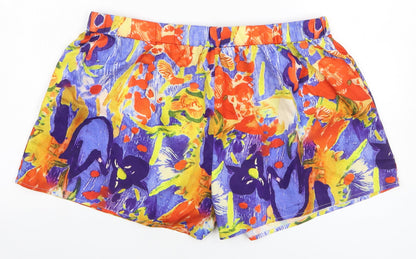 SheIn Womens Multicoloured Geometric Polyester Hot Pants Shorts Size 2XL L15 in Regular