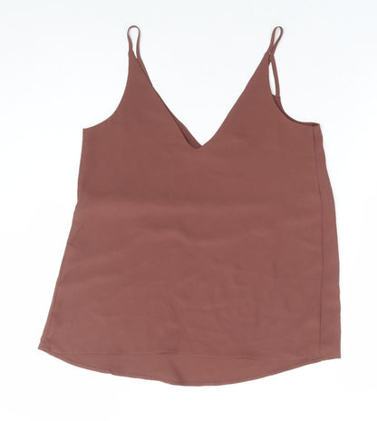 Womens UK Size 6 River Island Brown Camisole Blouse