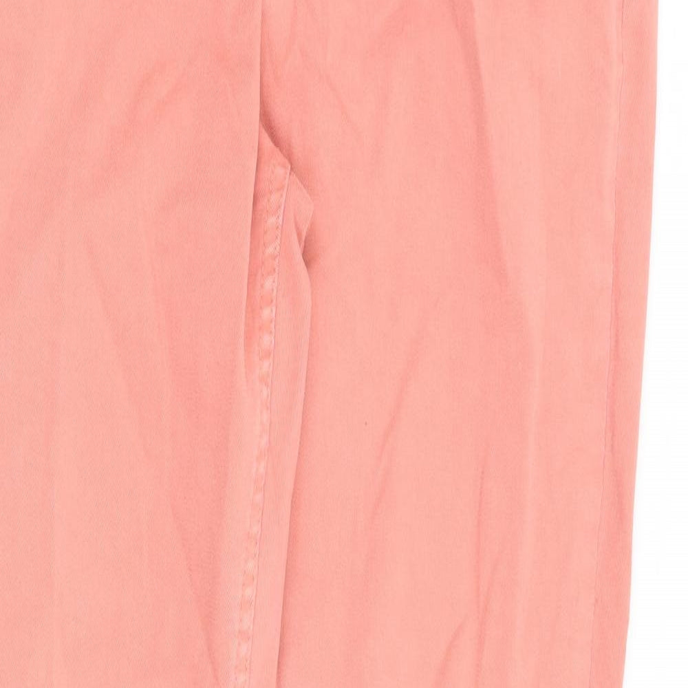 Promod Womens Pink Cotton Skinny Jeans Size 34 in L31 in Regular Zip