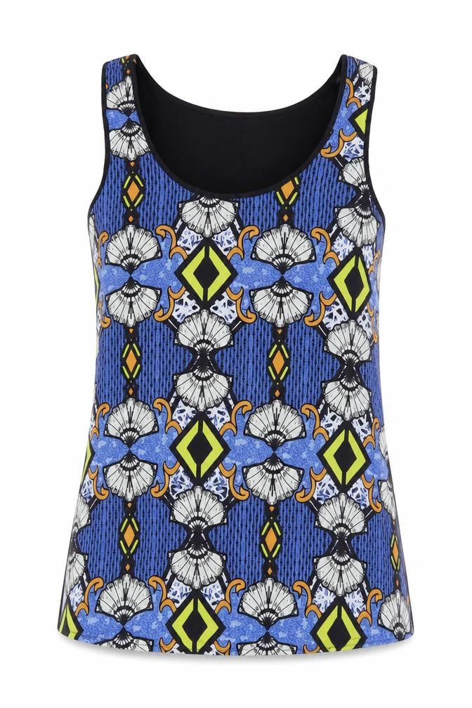 Womens UK Size 8 River Island Multicoloured Basic Tank