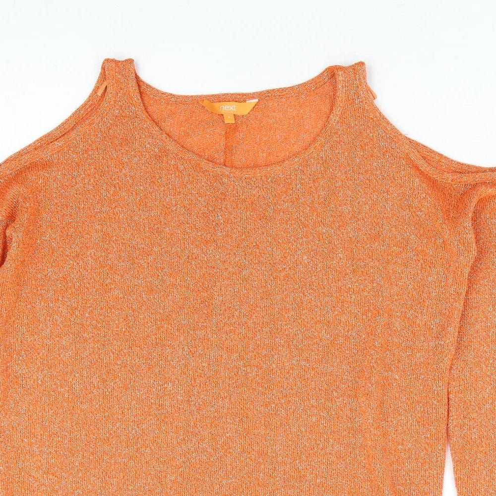 Womens UK Size 8 NEXT Orange Pullover Jumper