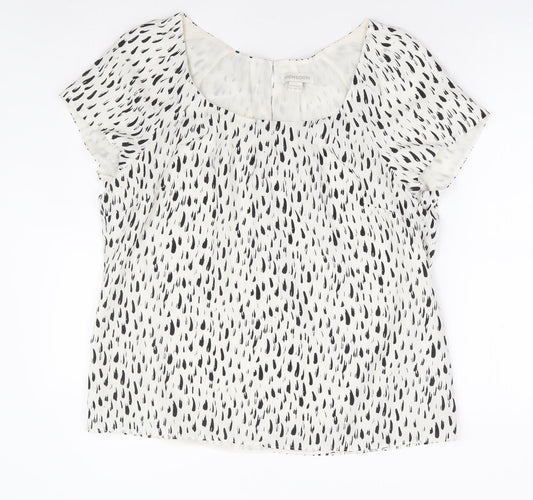 Womens UK Size 16 Monsoon White Basic Blouse