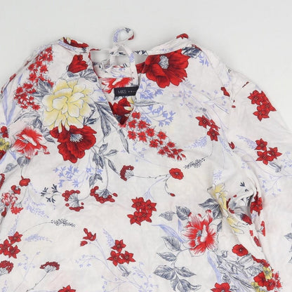 Womens UK Size 12 Marks and Spencer Multicoloured Basic Blouse
