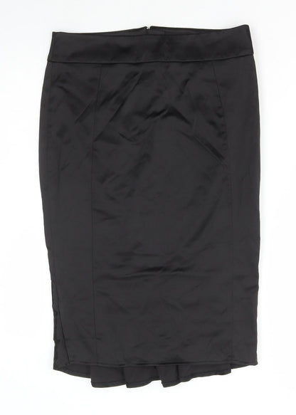 Womens UK Size 10 Topshop Straight & Pencil Satin Skirt