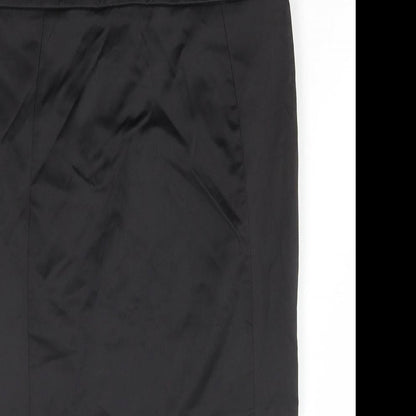 Womens UK Size 10 Topshop Straight & Pencil Satin Skirt
