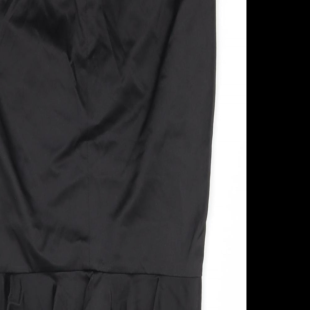 Womens UK Size 10 Topshop Straight & Pencil Satin Skirt