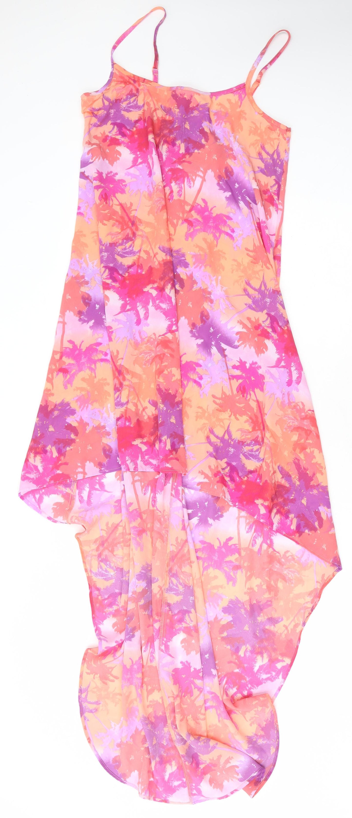 Papaya Womens Multicoloured Geometric Polyester Maxi Size S Round Neck Pullover