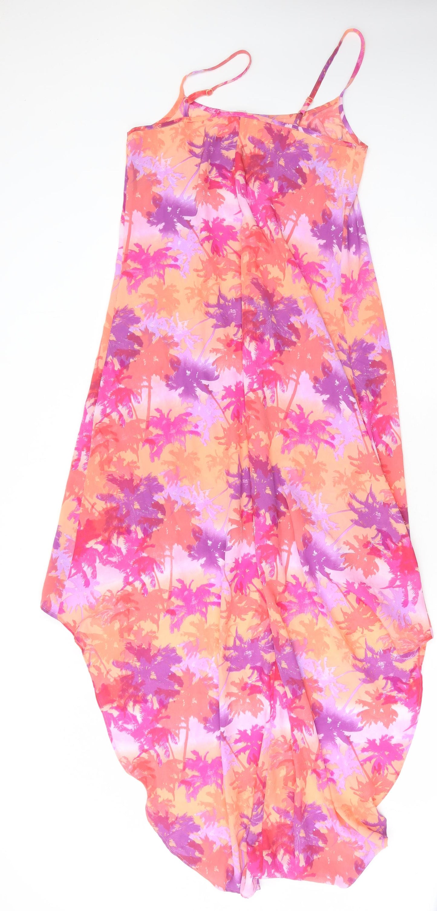 Papaya Womens Multicoloured Geometric Polyester Maxi Size S Round Neck Pullover